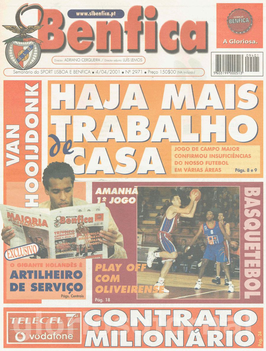 jornal o benfica 2971 2001-04-04